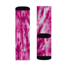 Load image into Gallery viewer, THE BASICS Cyclone Tie Dye Socks - Magenta