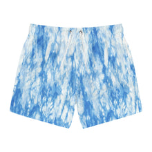 Load image into Gallery viewer, THE BASICS Sand Blast Tie-Dye Swim Trunks - Blue Ribbon