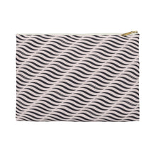 Load image into Gallery viewer, SMILE & WAVE Flat Zip Pouch - Black