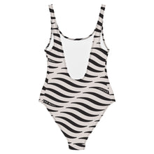 Load image into Gallery viewer, SMILE & WAVE One-Piece Swimsuit - Black