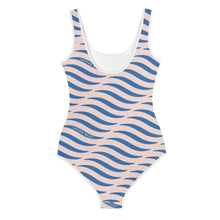 Load image into Gallery viewer, SMILE & WAVE Youth One-Piece Swimsuit - Ocean