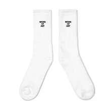 Load image into Gallery viewer, WORK OF ART Embroidered Socks - Black