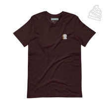 Load image into Gallery viewer, MINI BADGE OF HONOR Soft Serve Embroidered T-Shirt - Dark Wine