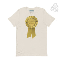 Load image into Gallery viewer, HUGE HONOR Soft Serve Heathered Cotton T-Shirt - Gold
