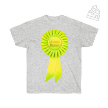 Load image into Gallery viewer, HUGE HONOR Soft Serve Heathered Cotton T-shirt - Neon Green