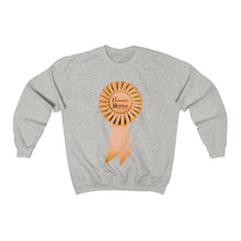Load image into Gallery viewer, HUGE HONOR Heathered Sweatshirt - Bright Orange