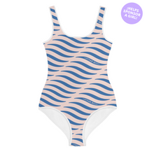 Load image into Gallery viewer, SMILE & WAVE Youth One-Piece Swimsuit - Ocean
