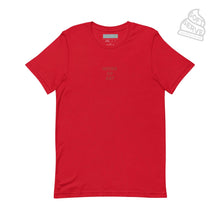 Load image into Gallery viewer, WORK OF ART Embroidered Soft Serve T-shirt - Red