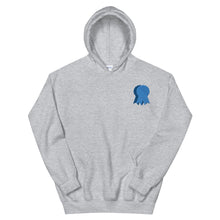 Load image into Gallery viewer, BADGE OF HONOR Embroidered Hoodie - Blue Ribbon