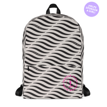 Load image into Gallery viewer, SMILE & WAVE Backpack - Black