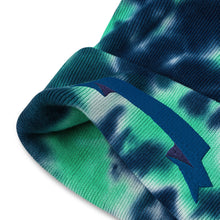 Load image into Gallery viewer, RIBBON CUTTING Sea Spray Tie Dye Beanie - Tidal Wave