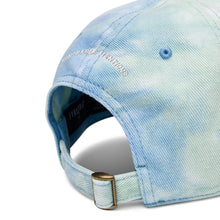 Load image into Gallery viewer, RIBBON CUTTING Sea Spray Tie Dye Baseball Cap - Blue Ribbon
