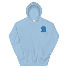 Load image into Gallery viewer, BADGE OF HONOR Embroidered Hoodie - Blue Ribbon