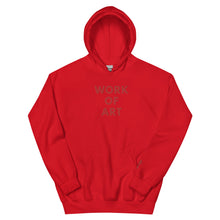 Load image into Gallery viewer, WORK OF ART Embroidered Pullover Hoodie - Red