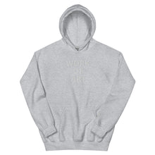 Load image into Gallery viewer, WORK OF ART Embroidered Pullover Hoodie - Heather Gray