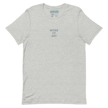 Load image into Gallery viewer, WORK OF ART Embroidered Soft Serve T-shirt - Heathered Gray