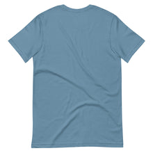 Load image into Gallery viewer, WORK OF ART Embroidered Soft Serve T-shirt - Light Indigo Blue