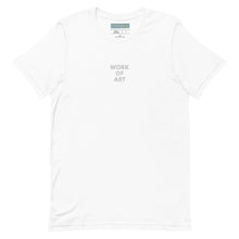 Load image into Gallery viewer, WORK OF ART Embroidered Soft Serve T-shirt - White