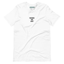 Load image into Gallery viewer, WORK OF ART Embroidered Soft Serve T-Shirt - Black
