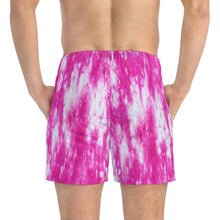 Load image into Gallery viewer, THE BASICS Sand Blast Tie-Dye Swim Trunks - Hot Pink
