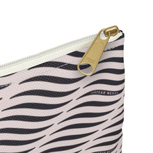 Load image into Gallery viewer, SMILE &amp; WAVE Flat Zip Pouch - Black
