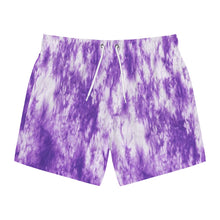Load image into Gallery viewer, THE BASICS Sand Blast Tie-Dye Swim Trunks - Ultra Violet

