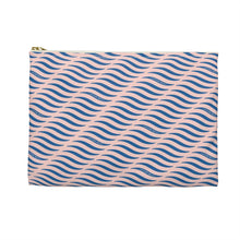 Load image into Gallery viewer, SMILE &amp; WAVE Flat Zip Pouch - Ocean
