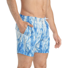 Load image into Gallery viewer, THE BASICS Sand Blast Tie-Dye Swim Trunks - Blue Ribbon
