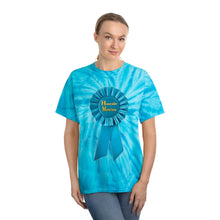 Load image into Gallery viewer, HUGE HONOR Cyclone Tie-Dye T-Shirt - Blue Lagoon
