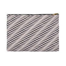 Load image into Gallery viewer, SMILE &amp; WAVE Flat Zip Pouch - Black
