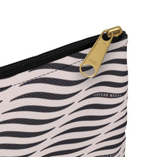 Load image into Gallery viewer, SMILE &amp; WAVE Flat Zip Pouch - Black
