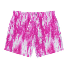 Load image into Gallery viewer, THE BASICS Sand Blast Tie-Dye Swim Trunks - Hot Pink

