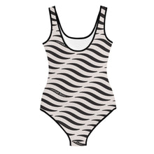Load image into Gallery viewer, SMILE &amp; WAVE Youth One-Piece Swimsuit - Black
