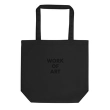 Load image into Gallery viewer, WORK OF ART Organic Cotton Tote Bag - Black
