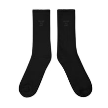 Load image into Gallery viewer, WORK OF ART Embroidered Socks - Black
