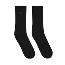 Load image into Gallery viewer, WORK OF ART Embroidered Socks - Black
