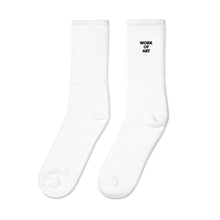 Load image into Gallery viewer, WORK OF ART Embroidered Socks - Black
