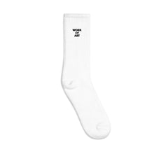 Load image into Gallery viewer, WORK OF ART Embroidered Socks - Black
