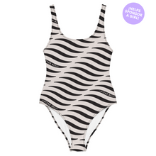 Load image into Gallery viewer, SMILE &amp; WAVE One-Piece Swimsuit - Black

