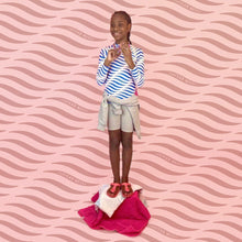 Load image into Gallery viewer, SMILE &amp; WAVE Youth Rash Guard - Ocean
