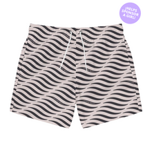 Load image into Gallery viewer, SMILE &amp; WAVE Swim Trunk - Black
