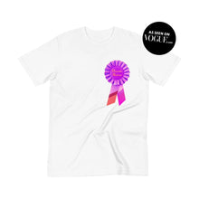 Load image into Gallery viewer, AWARD WINNING Organic Cotton T-Shirt - Magenta Racing Stripe

