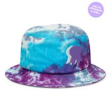 Load image into Gallery viewer, BADGE OF HONOR Embroidered Sea Spray Tie Dye Youth Bucket Hat - Ultra Violet
