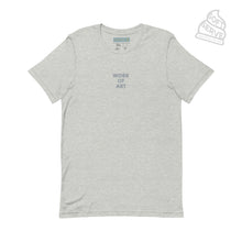 Load image into Gallery viewer, WORK OF ART Embroidered Soft Serve T-shirt - Heathered Gray
