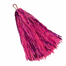 Load image into Gallery viewer, TEAM SPIRT Tassel Keychain - Hot Pink
