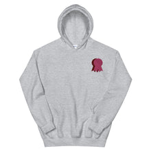 Load image into Gallery viewer, BADGE OF HONOR Embroidered Hoodie - Magenta
