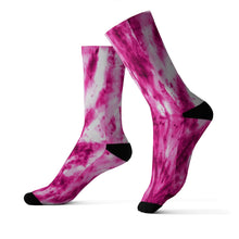 Load image into Gallery viewer, THE BASICS Cyclone Tie Dye Socks - Magenta

