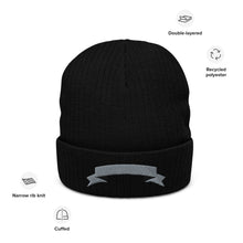 Load image into Gallery viewer, RIBBON CUTTING Recycled Beanie - Dark Charcoal
