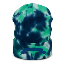 Load image into Gallery viewer, RIBBON CUTTING Sea Spray Tie Dye Beanie - Tidal Wave
