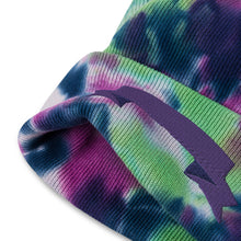 Load image into Gallery viewer, RIBBON CUTTING Sea Spray Tie Dye Beanie - Ultra Violet
